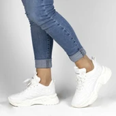 Kadın Kapitone Detaylı Sneakers - 5