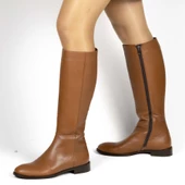 Kadın Hakiki Deri Klasik Çizme thumbnail 1