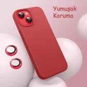 iPhone 14 Kılıf Kamera Lensli Lansman Silikon Kapak thumbnail 8