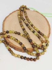 Yeşil Alacalı Lal (Granat) (Garnet) Taşı Dizi 6mm (49226) thumbnail 3