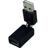 Döner ve döner büküm USB 2.0 tip A erkek tip A dişi 360 derece dönme açısı uzatma adaptörü 2.E - 1