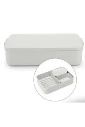 Brabantia Make Take Lıght Grey Plasitk Büyük Boy Bölmeli Yemek Taşıma Kabı 2L - 2