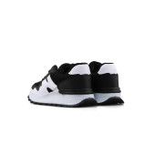 Mega Rahat İç Taban Siyah Beyaz Renk Fileli Dış Yüzey Bağcıklı Günlük Ayakkabı Sneakers - 3