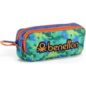 United Colors of Benetton Dinazor Desenli Çift Bölmeli Kalem Çantası 03663 - 3