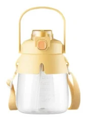 Shotay ST-6642 Sarı Hippo Tritan 1050ML Tritan Saplı Matara thumbnail 1