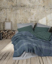 Cotton Box Natureforce Çift Kişilik Nevresim Takımı Isola Mavi thumbnail 1