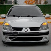 Renault Clio 2 Symbol Hb&Sedan 1998-2008 Uyumlu Üniversal Laguna Lip Esnek Ön Lip 2 Parça Tampon Altı Dil Karlık Ön Ek - 10