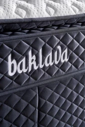 Baklava Yatak 100x200 cm Tek Kişilik Ultra Ortopedik Çok Sert Pedli Lüks Yatak 30 cm Antrasit Kumaş thumbnail 4