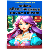 Anime Güzel Prenses Boyama Kitabı  100 Süper Boyama - 1