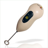 Kalın Sağlam Paslanmaz Çelik Uçlu Ergonomik Elcikli Uzun Şaftlı Çift Komutlu Süt Kahve Köpürtücüsü - 3