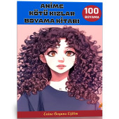 Anime Kötü Kızlar Boyama Kitabı  100 Süper Boyama - 1