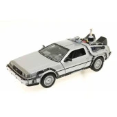 Welly Geleceğe Dönüş Arabası Seri 2 Metal Model Araba Back To The Future Delorean 1/24 Ölçek - 1