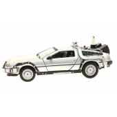 Welly Geleceğe Dönüş Arabası Seri 2 Metal Model Araba Back To The Future Delorean 1/24 Ölçek - 2