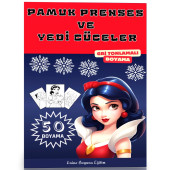 Pamuk Prenses ve Yedi Cüceler BOYAMA Kitabı 50 TAM Sayfa Boyama - 1