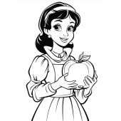 Pamuk Prenses ve Yedi Cüceler BOYAMA Kitabı 50 TAM Sayfa Boyama - 2