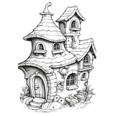 Pamuk Prenses ve Yedi Cüceler BOYAMA Kitabı 50 TAM Sayfa Boyama - 4