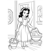 Pamuk Prenses ve Yedi Cüceler BOYAMA Kitabı 50 TAM Sayfa Boyama - 7