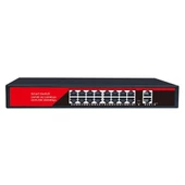 EZCOOL EZ-16PSF 16 PORT 16xFE+2xGE GIGABIT POE SWITCH 240W - 1