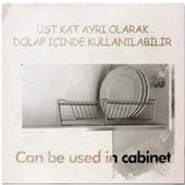 TEKNOTEL İKİ KATLI MODÜLER TABAKLIK BULAŞIKLIK MAT SİYAH KB010 - 4