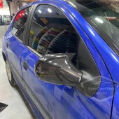 Citroen C2 2004-2008 Uyumlu Batman Yarasa Ayna Kapağı Piano Black ABS Plastik - 2