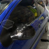 Citroen C2 2004-2008 Uyumlu Batman Yarasa Ayna Kapağı Piano Black ABS Plastik - 3