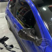 Citroen C2 2004-2008 Uyumlu Batman Yarasa Ayna Kapağı Piano Black ABS Plastik - 4