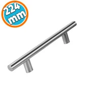 Mobilya Mutfak Çekmece Dolap Kapak Kulpu Kulbu 224 mm İnox Metal Kulp thumbnail 1