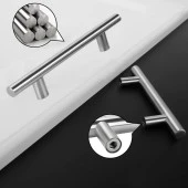 Mobilya Mutfak Çekmece Dolap Kapak Kulpu Kulbu 224 mm İnox Metal Kulp thumbnail 6