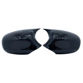 Renault Clio 3 FL 2009-2012 Makyajlı Kasa Uyumlu Batman Yarasa Ayna Kapağı Piano Black ABS Plastik thumbnail 2