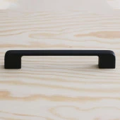 Mobilya Kulp Mutfak Dolabı Çekmece Dolap Kulpları Kapak Kulpu Kulbu Siyah 128 mm Metal - 2