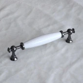 Porselen Füme Beyaz 128 mm Kulp Mobilya Çekmece Mutfak Kulplar Kulbu Dolabı Dolap Kapak Kulpu thumbnail 6