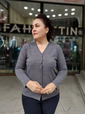 6335 Düğmeli Hırka - 3