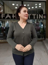 6335 Düğmeli Hırka - 4