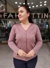 6335 Düğmeli Hırka - 6