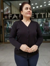 6335 Düğmeli Hırka - 7