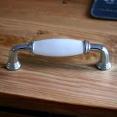 Porselen Beyaz 96 mm Kulplar Mobilya Mutfak Dolabı Çekmece Dolap Kapak Kulpu Kulbu 9.6 cm thumbnail 5