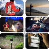 30 Ledli Mini El Feneri 4 Modlu Flash Çok Amaçlı Anahtarlık Su Geçirmez Şarjlı Mıknatıslı Led Işık Fonksiyonel Kamp Cep Işığı 1000 Lümen - 7