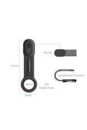 Qpen EH232 Ayarlanabilir Yapışkanlı Manyetik Araç Tutucu thumbnail 2