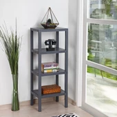 Mithra Life 4 Katlı Plastik Gri Banyo Mutfak Rafı MIT1051 - 1