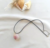 Kolye Doğal Taş El İşi Tel Sarma Tasarım Çakra Charm Takı Kadın Kız Örgü - 3