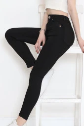 Dar Paça Kot Pantolon Siyah1 - 10801.1431. - 5