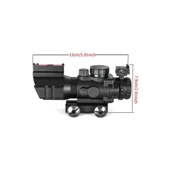 Spike 4x32 Arpacıklı 3 Renk Işıklı Taktikal Dürbün - 22