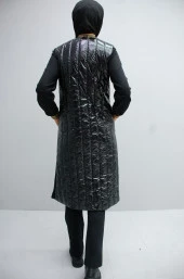 3019 Yelekli Kapitone Üçlü Takım - 4