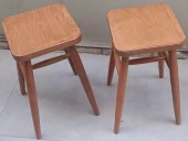 Tabure 90379 Kayın Ayak Güçlendirilmiş Bağlantı Papel Oturum Ceviz 2Adet El Yapım - 10