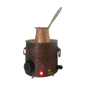 Bakır Kumda Kahve Makinesi TEK Cezvelik, 1 Kalite A++ EV İÇİN BAKIR KUMDA KAHVE MAKİNESİ SAFİR thumbnail 2