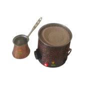 Bakır Kumda Kahve Makinesi TEK Cezvelik, 1 Kalite A++ EV İÇİN BAKIR KUMDA KAHVE MAKİNESİ SAFİR thumbnail 4