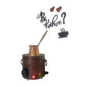 Bakır Kumda Kahve Makinesi TEK Cezvelik, 1 Kalite A++ EV İÇİN BAKIR KUMDA KAHVE MAKİNESİ SAFİR thumbnail 9