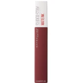 Maybelline New York Super Stay Matte Ink Likit Mat Ruj, 50 Voyager, Bordo, 5 ml - 5