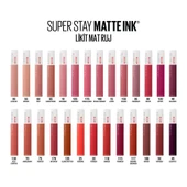 Maybelline New York Super Stay Matte Ink Likit Mat Ruj, 10 Dreamer, Pembe, 5 ml - 2