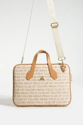 MEGA KADIN LEPTOP VE EVRAK ÇANTASI MONOGRAM BASKILI - 1